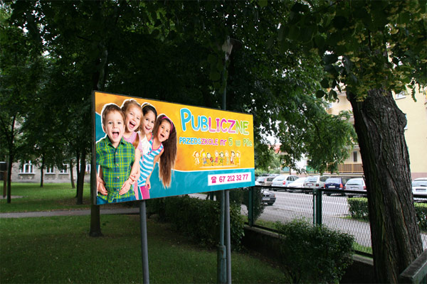 tablica - reklama przedszkola